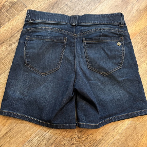 Democracy Ab Solution Denim Shorts High Waist Stretch Distressed Womens Size 4 - Picture 6 of 14
